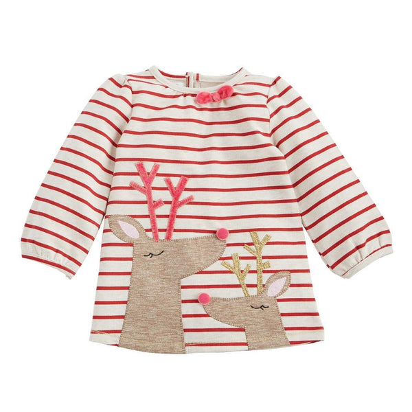 Mud Pie Red Striped Reindeer Dress Mud Pie Red Striped Reindeer Dress