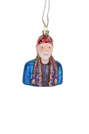 Cody Foster Willie Country Music Star Musician Glass Christmas Ornament