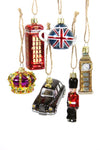 Cody Foster Mini London England Phone Booth Crown Big Ben Christmas Ornament Set of 6