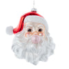 5.25" Santa Blowing Bubble Gum Bubble Glass Christmas Ornament