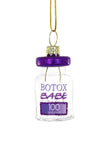 Cody Foster BOTOX BABE Medical Injection Vial Glass Christmas Ornament