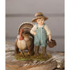 Bethany Lowe Timmy Autumn Thanksgiving Turkey Feeder Kids Holiday Figure