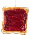 Kurt Adler Grape Jelly Spread Toast Bread Faux Food Fake Bake Ornament