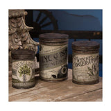 Bethany Lowe 6-8" Tall Witch Halloween Potion Tin Nesting Canister Jars 3 Pc Set