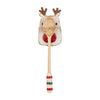 Mud Pie Home Farmhouse Christmas Reindeer Wood Spoon Rest 2 Pc Kitchen Set