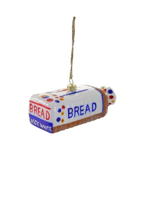 Cody Foster Sliced Loaf Wonder Bread Sandwich Faux Food Glass Christmas Ornament