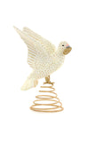 Cody Foster Peace on Earth Dove Ivory Metallic Gold Christmas Tree Topper