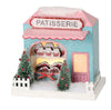 8-9"  French Patisserie Dessert Paper Christmas Village Store House