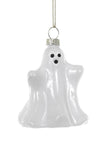 3" White Ghost Halloween Little Boo Glass Holiday Ornament