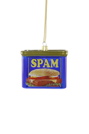 Cody Foster SPAM CANNED HAM Can Fake Bake Food Glass Ornament