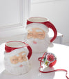 RAZ 7.5" Red Winking Santa Claus Mug Style Candy Plant Container