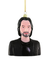 Cody Foster KEANU REEVES American Actor Glass Christmas Ornament