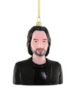 Cody Foster KEANU REEVES American Actor Glass Christmas Ornament