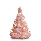 RAZ 5" Pale Pink Retro Ceramic Christmas Tree Style Ornament