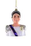 Cody Foster Princess Kate Catherine British UK Royalty Glass Christmas Ornament