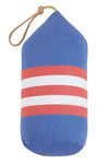 Navy and Red Striped Nautical Sailing Boat Buoy Shaped Throw Pillow