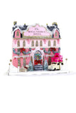 Cody Foster 14" The Royal George Hotel Pink Hue Stately Christmas Village House