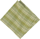 C & F Quilted Products April Cornell Green Christmas Plaid Cloth Napkin