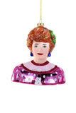 Cody Foster GOLDEN GIRLS TV Show Ugly Sweater Christmas Glass Ornament Blanche