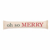 Mud Pie Home Oh So Merry Thankful Long Reversible Thanksgiving Christmas Pillow