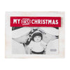 Mud Pie Home MY FIRST CHRISTMAS Baby 1st White Painted Picture Photo Frame