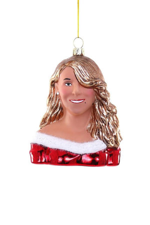 Cody Foster ALL I WANT FOR CHRISTMAS IS YOU Mariah Carey Glass Ornament