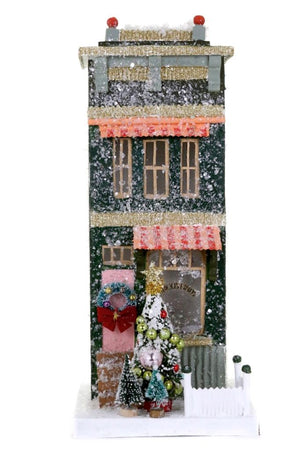 Cody Foster Antique Shop Hunter Green Christmas Village House Shoppe