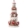 7.5" Iced Gingerbread Cookie Candy Christmas Tree Village Figure
