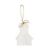 Mud Pie Home White Church Wedding 1st Christmas Holy Ornament