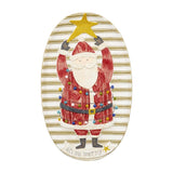 Mud Pie Home SANTA & Co Holding a Star Christmas Oval Serving Platter Dish