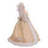 10" Natural Off-White Lighted Blonde Angel Christmas Tree Topper