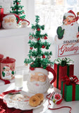 RAZ 8" Red  Winking Santa Claus Mug Style Candy Plant Container