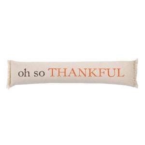 Mud Pie Home Oh So Merry Thankful Long Reversible Thanksgiving Christmas Pillow