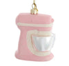 4" Kitschy Pink Kitchen Stand Mixer Glass Christmas Ornament