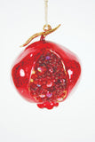 Cody Foster Red Jeweled Pomegranate Faux Food Fruit 4" Christmas Ornament