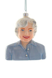 Cody Foster Betty White Golden Girls TV Show Actress Glass Christmas Ornament