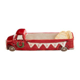 Mud Pie Home MERRY Farmhouse Christmas Red Pickup Truck Cracker Party Serving Dish