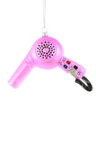 Cody Foster Pink HAIR DRYER Hairdresser Glass Christmas Ornament