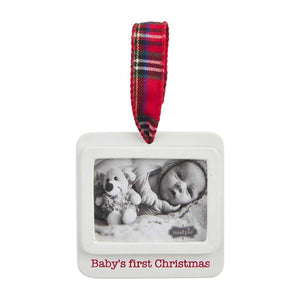 Mud Pie Home Baby's First 1st Christmas Hand Print Memory Ornament