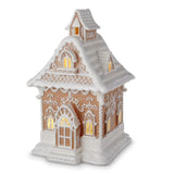 RAZ 13" Gingerbread School House Christmas Village Figure w/ Timer