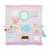 Mud Pie Kids TEA PARTY Fold Up PIcnic on the Go Book Preschool Play