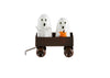 Mud Pie Home Ghost Glow in the Dark Ceramic Halloween Salt and Pepper Shaker Set