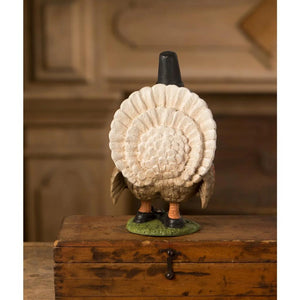 Bethany Lowe 7" Gobble Turkey Thanksgiving Pilgrim Kids Autumn Figure