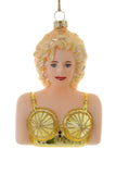 Cody Foster Madonna Singer Actress Queen of Pop Star 5" Glass Christmas Ornament