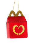 Golden Arches McD Kids Happy Meal Glass Christmas Ornament