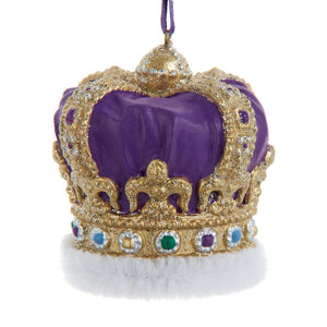 2.35" British King Charles Coronation Crown Christmas Ornament