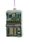 Cody Foster Christmas Village Shoppes Glass Christmas Ornament Boulangerie Butcher Store Front