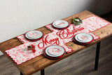 Mud Pie Home Red Royal Stewart Tartan Plaid Melamine Christmas Charger Plaid Set of 4