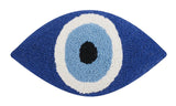 Evil Eye Shape Icon Hook Wool Throw Pillow 9" x 16"