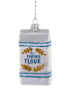 Cody Foster 5 Lb Bag of Bakery Flour Baking Glass Christmas Ornament